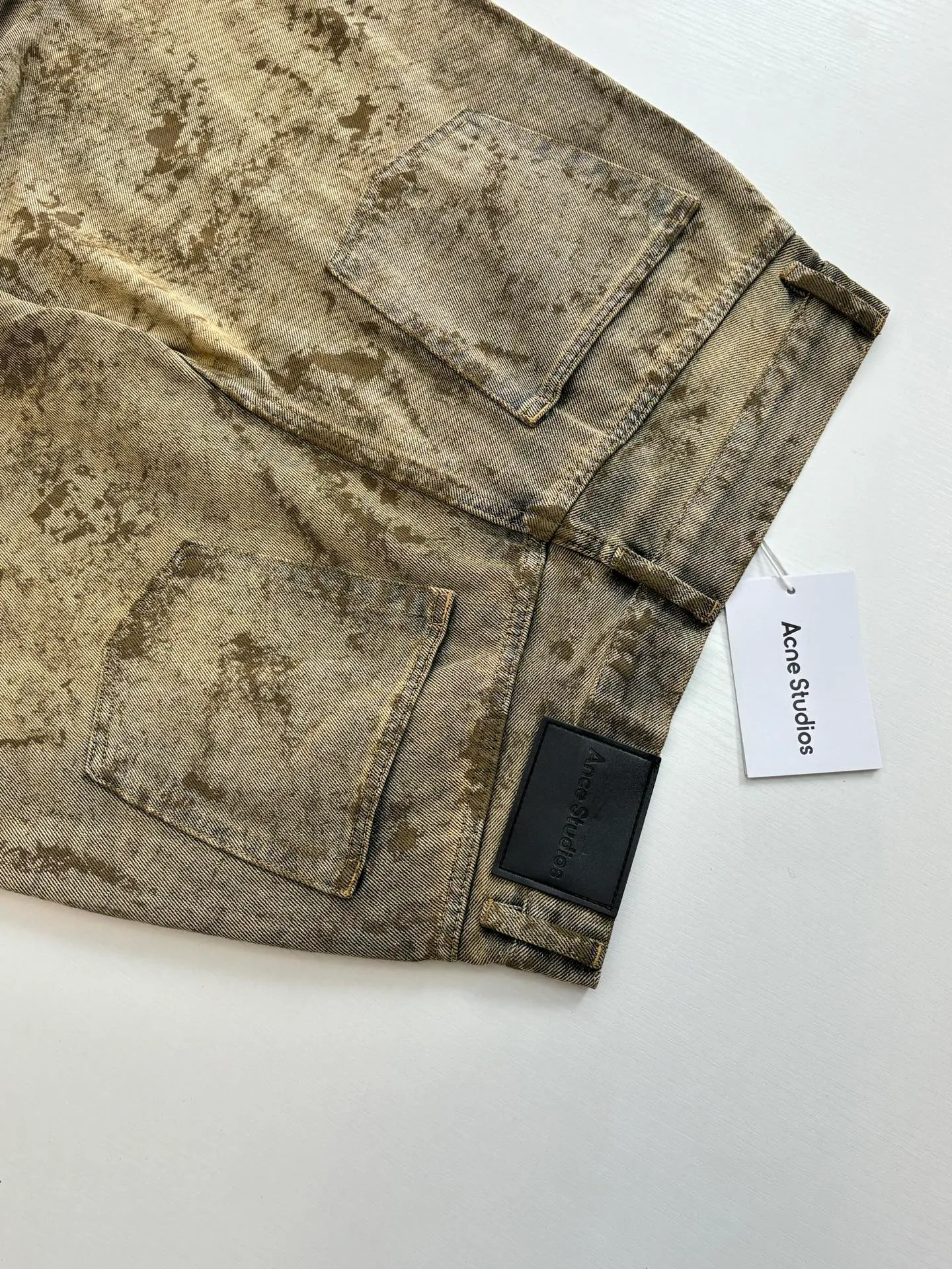 Acne Studio 26SS （14oz） ACNE +2% + Retro ACNE Non-Slip Genuine Leather Size：S/M/L/XL